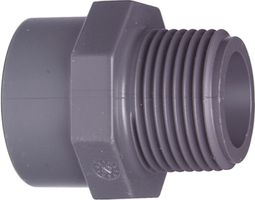 Übergangs-Muffennippel PVC-U egal metr. - mit Klebestutzen