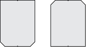 Dachschiefer-Platten Eternit XS - 30x40 cm, Doppeldeckung, LINEA / BASSA