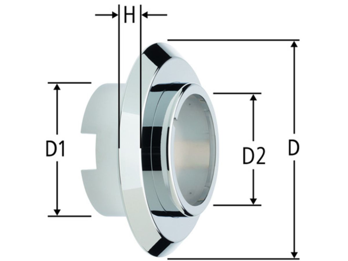 Rosette und Zylinder - zu Messkapsel Koax 67015