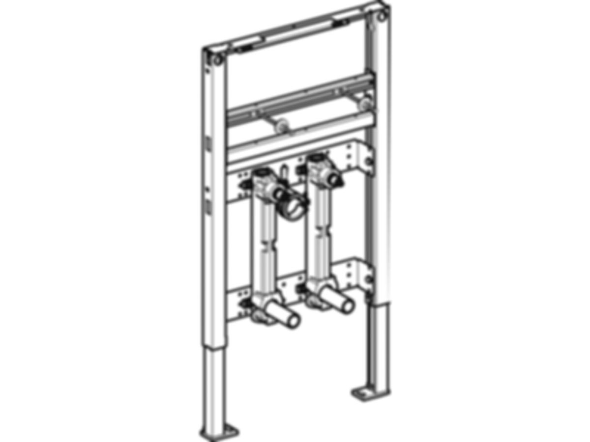 Geberit Duofix Element für Wascht.82-98 - Standarmatur, mit zwei Wasserzählerstr.