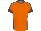 T-Shirt Contrast Perf. 6XL orange/anth. - 50% Baumwolle, 50% Polyester, 160 g/m²