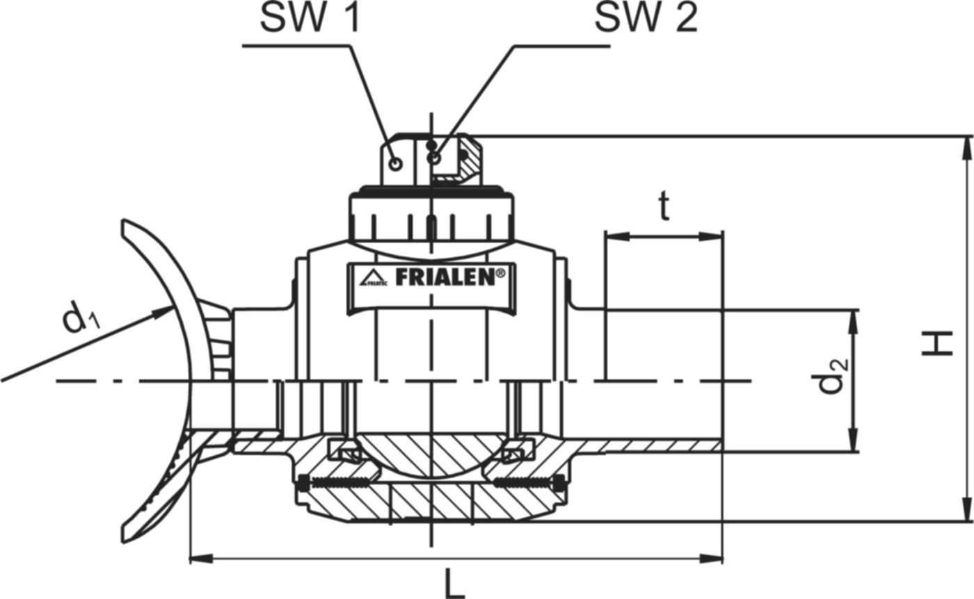 HDPE FRIALEN Anbohrkugelhähne AKHP TL