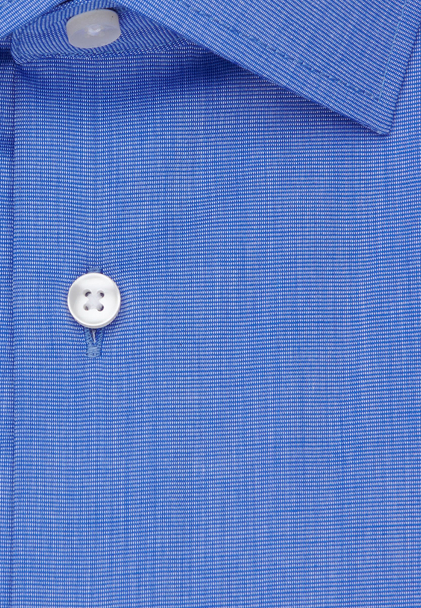 Kent Business Hemd MEN gewebt Gr. 36 - 1/1-lang, mittelblau, Fil a fil, 100% CO