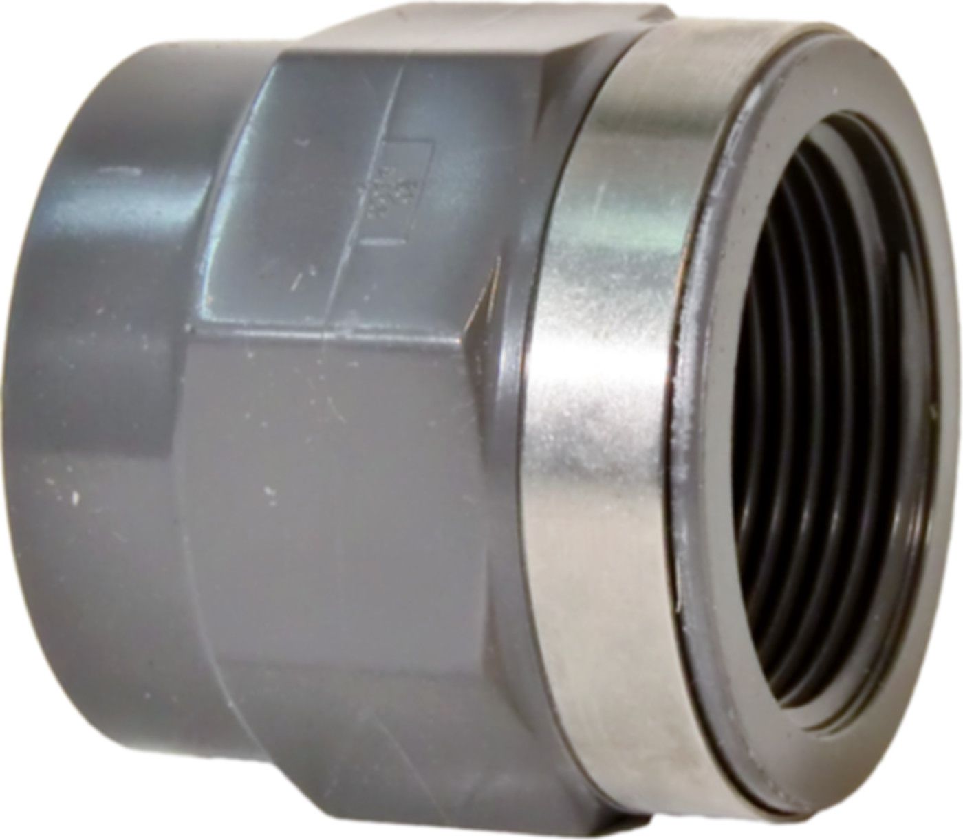 Übergangs-Muffe PVC-U metrisch Rp - mit Klebemuffe und zylindrischem Rohr IG