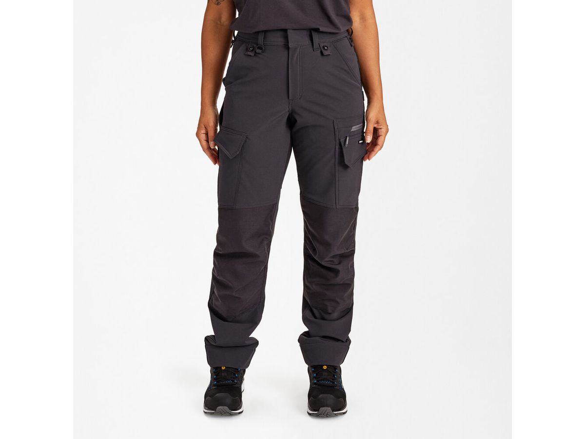 ENTIRE Damen Arbeitshose Gr. 38 - Anthrazitgrau/Schwarz, 4-Wege-Stretch