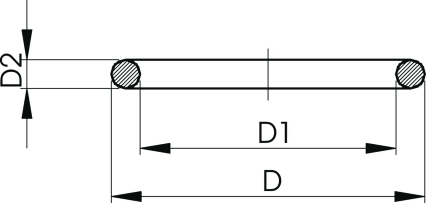 Anschlussdichtung EPDM - passend zu Kugelhahnen Typ 346
