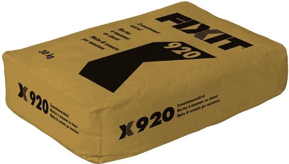 Fixit 920 Zement-Mauermörtel 15N/mm² - (25 kg/S)