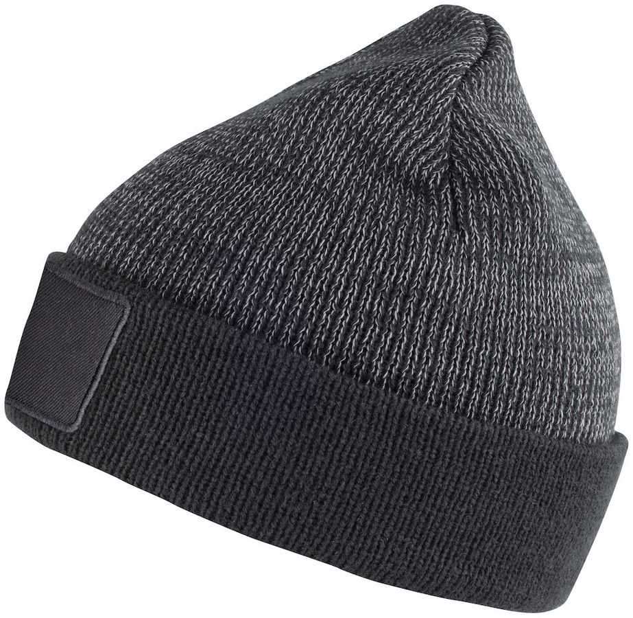 CLIQUE HUBERT Reflective Strickmütze - mit Aufnäher zum bedrucken