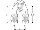 Doppelanschlusswinkel 90° - GEBERIT FlowFit