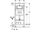 Geberit Duofix-Element für Kinder-und - Kleinkinder-Stand-WC, 112 cm