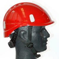 Schutzhelm Montana I ROTO K rot - mit Drehknopf und Kinnbänderung