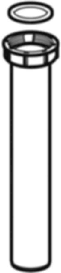 Geberit PP Stutzen mit Verschraubung - weiss-alpin