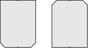 Dachschiefer-Platten Eternit XS - 30x40 cm, Doppeldeckung, LINEA / BASSA