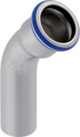Mapress Edelstahl Bogen 45° mit Steckend