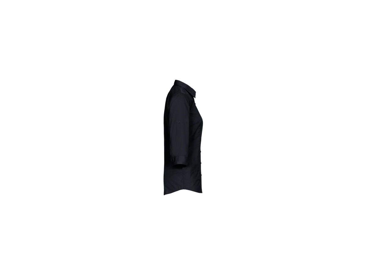 Bluse Vario-¾-Arm Perf. Gr. 6XL, schwarz - 50% Baumwolle, 50% Polyester, 120 g/m²