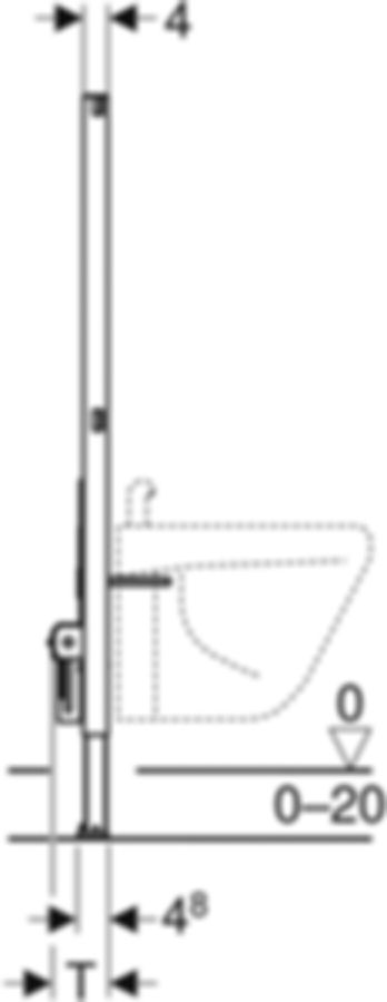 Geberit Duofix Wandbidet-Element - Typ 112