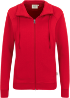 Damen-Sweatjacke College Gr. 2XL, rot - 70% Baumwolle, 30% Polyester, 300 g/m²