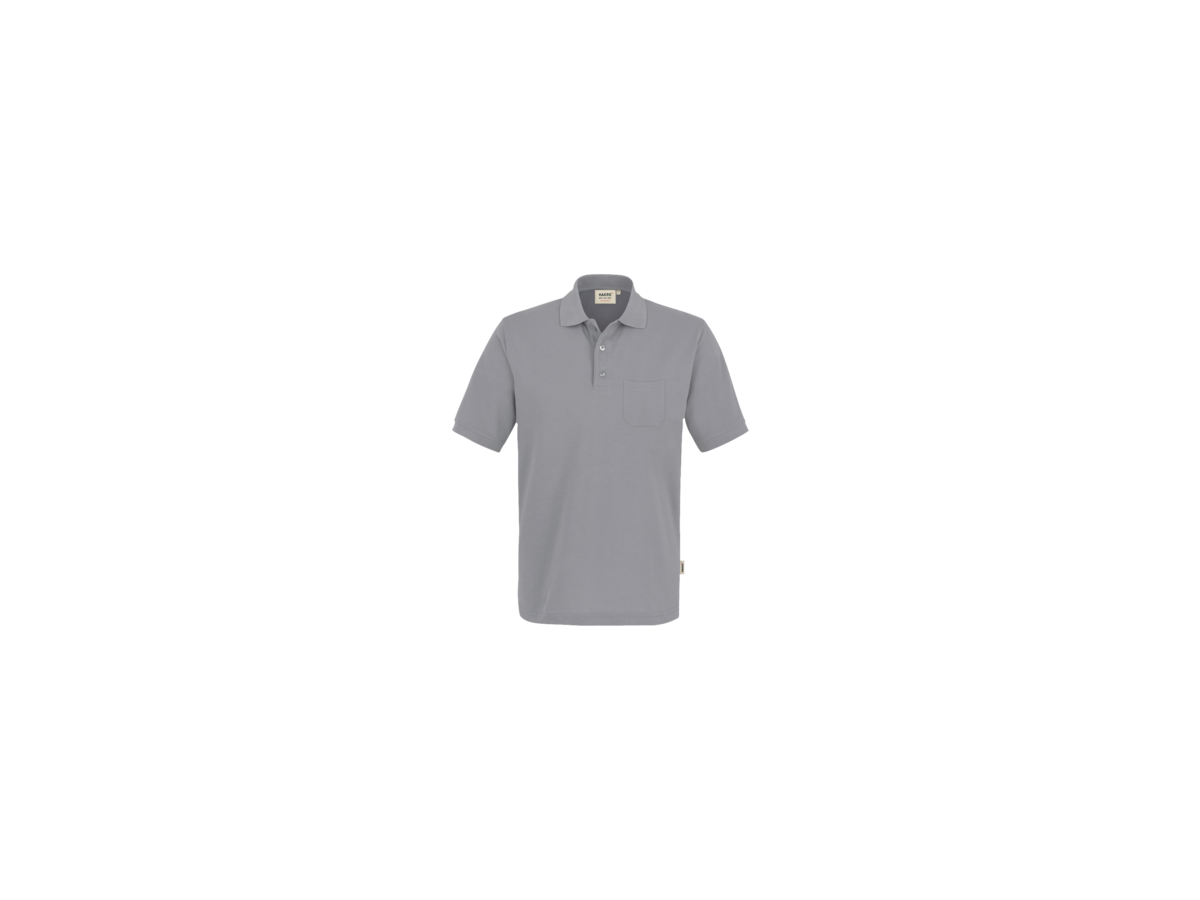 Pocket-Poloshirt Perf. Gr. XL, titan - 50% Baumwolle, 50% Polyester