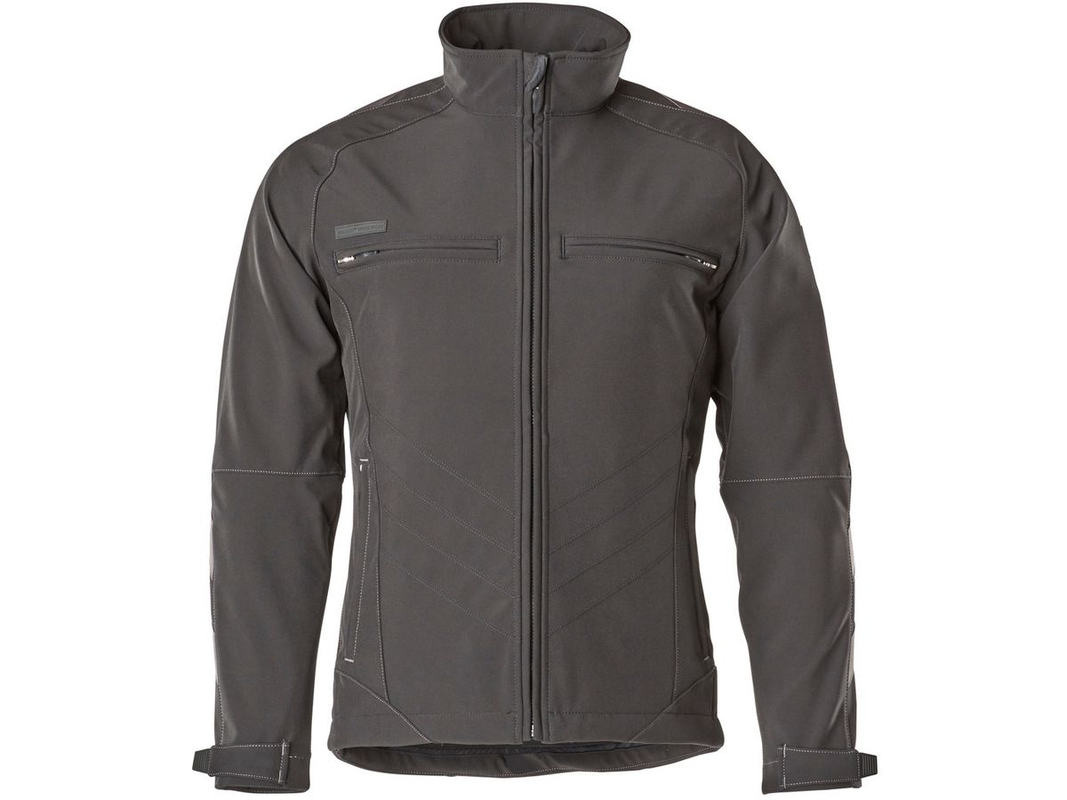 Dresden Soft Shell Jacke m. Str. schwarz - 100% Polyester Gr. 2XL