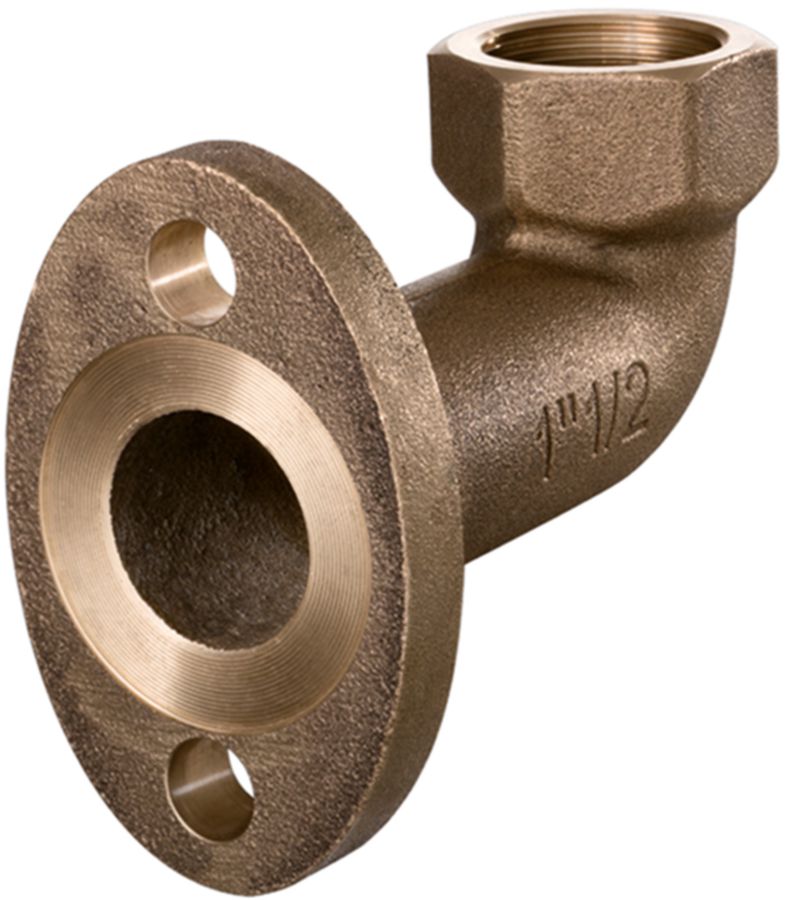 Rotguss Wassermesser-Bogen IG - Gummidichtung NBR PN10/40, PN16