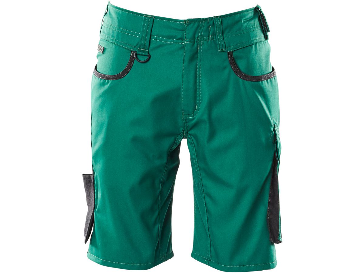 Shorts Unique, extra leicht, C51 - grün/schwarz, 50% CO/50% PES, 205 g/m2