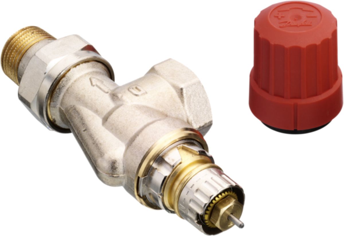 Danfoss Heizkörperventil RA-N, Axial - Mit Voreinstellung, Eck spezial (UK)