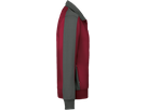 Sw.jacke Contr. Perf. 4XL weinrot/anth. - 50% Baumwolle, 50% Polyester, 300 g/m²