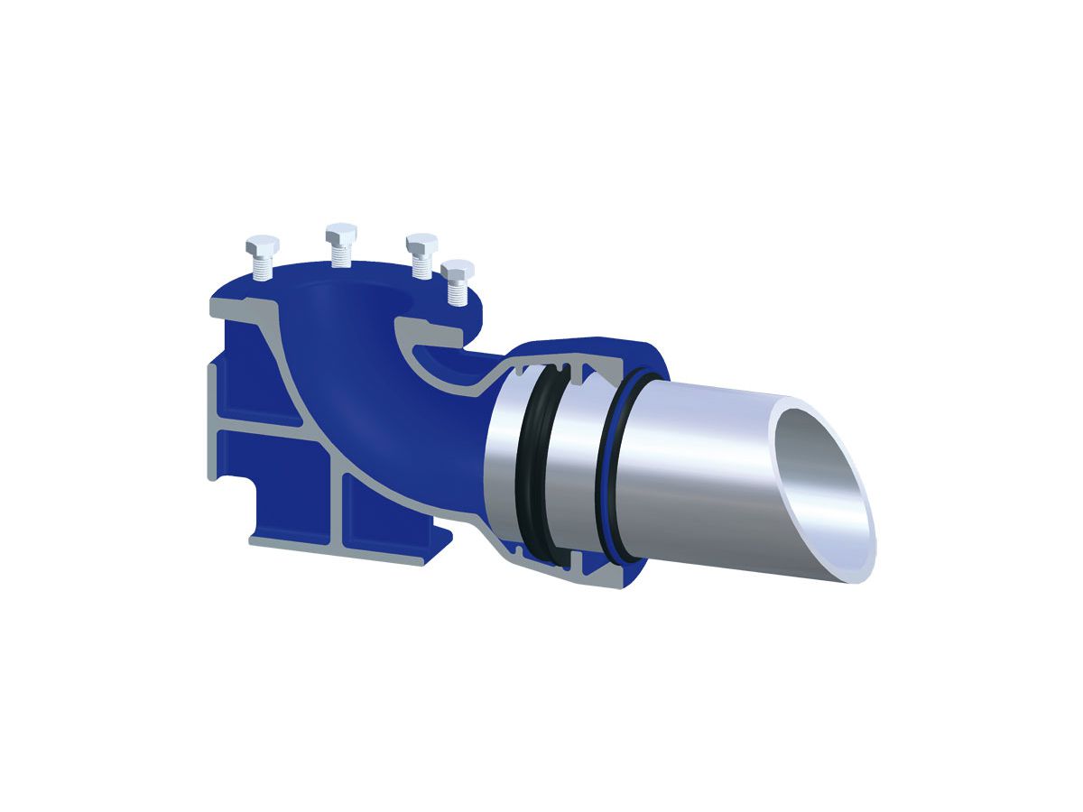 Einlaufbogen Hinni Stm     DN125 - 1950 NovoSIT