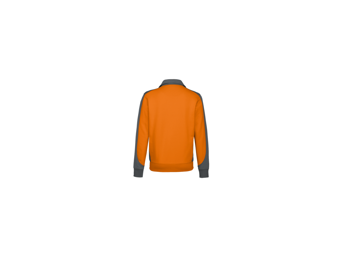 Sweatjacke Contrast Perf. L orange/anth. - 50% Baumwolle, 50% Polyester, 300 g/m²