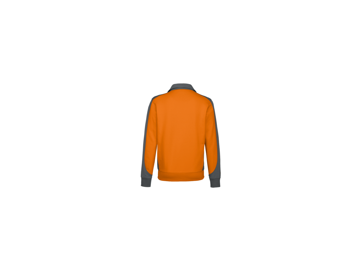 Sweatjacke Contrast Perf. S orange/anth. - 50% Baumwolle, 50% Polyester, 300 g/m²