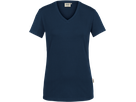 Damen-V-Shirt Stretch Gr. S, tinte - 95% Baumwolle, 5% Elasthan, 170 g/m²