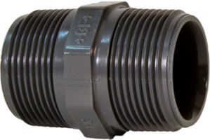 Doppelnippel PVC-U R - mit konischem Rohr AG R