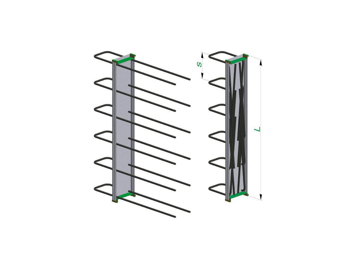 Bewehrungsanschluss ebea Typ A Pos.45 - Länge 125 cm