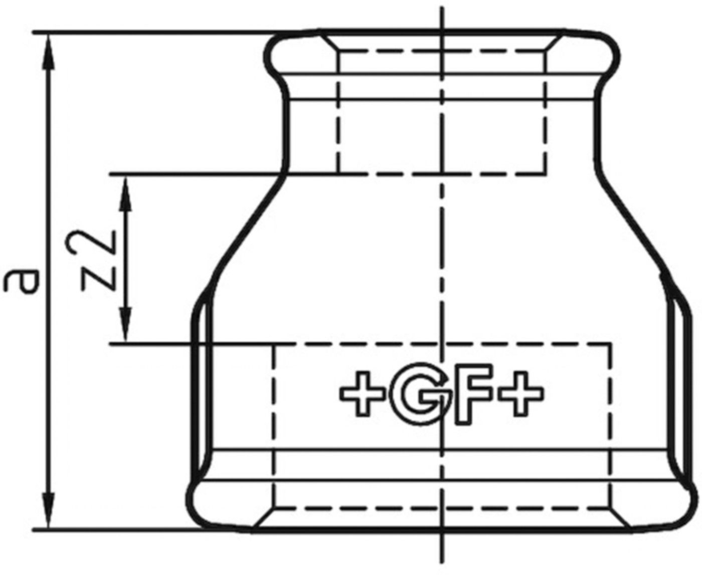 Muffe reduziert +GF+ 240 verzinkt