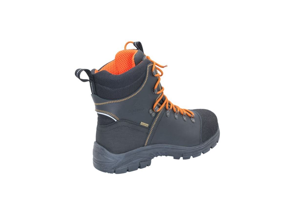 Bormio Sicherheitsschnürstiefe, Gr.47 - SAFETY Mythen, schwarz/orange