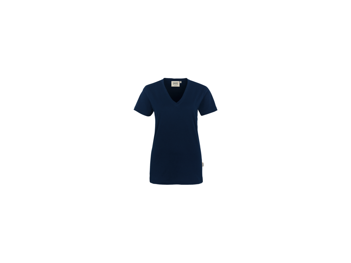 Damen-V-Shirt Classic Gr. M, tinte - 100% Baumwolle
