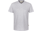 V-Shirt Classic Gr. L, ash meliert - 98% Baumwolle, 2% Viscose, 160 g/m²