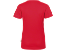 Damen-V-Shirt COOLMAX Gr. L, rot - 100% Polyester, 130 g/m²