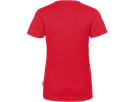 Damen-V-Shirt COOLMAX Gr. XL, rot - 100% Polyester, 130 g/m²