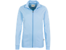 Damen-Interlockjacke Gr. S, eisblau - 100% Baumwolle, 220 g/m²