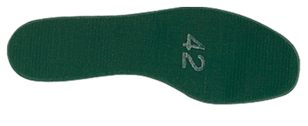 Klima-Einlegesohlen aus grünem - Nylongeflecht, Gr. 40