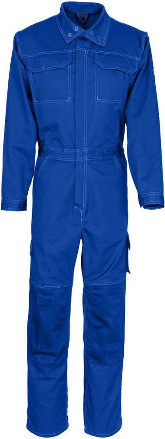 Overall mit Knietaschen, Gr. L - kornblau, 65% PES/35% CO, 270 g/m2