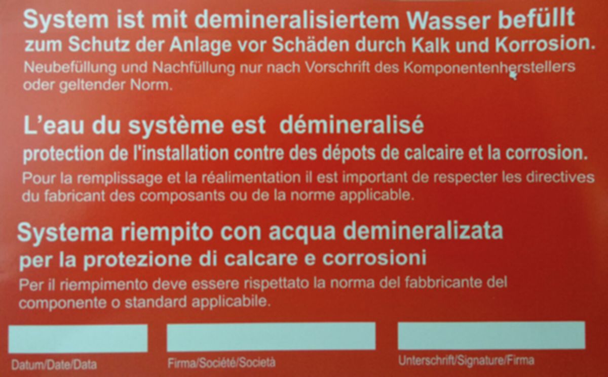 Haftetiketten PUROTAP Pkt. à 25 Stk. - für korrekte Kennzeichnung des Heizsyst.