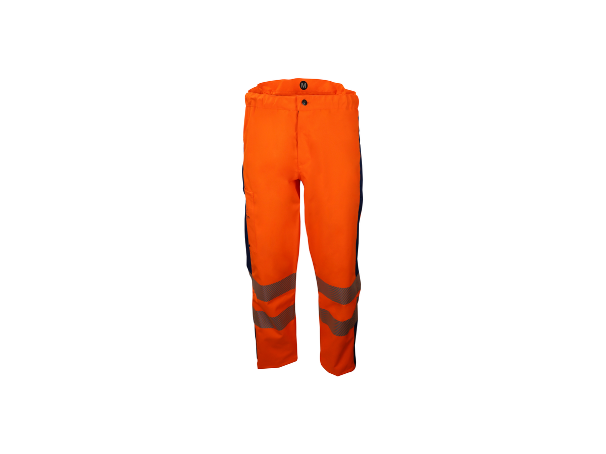 Bormio Uetliberg Regenhose Gr. 030 (L) - HiVis orange/dunkelblau