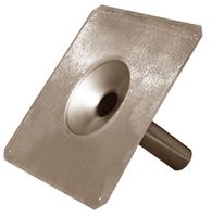 Dachwassereinlauf konisch Stutzen gerade - Kupfer Nr.461