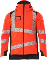 Winterjacke wind- & wasserdicht, Gr. 2XL - hi-vis rot/schwarzblau, 100% PES