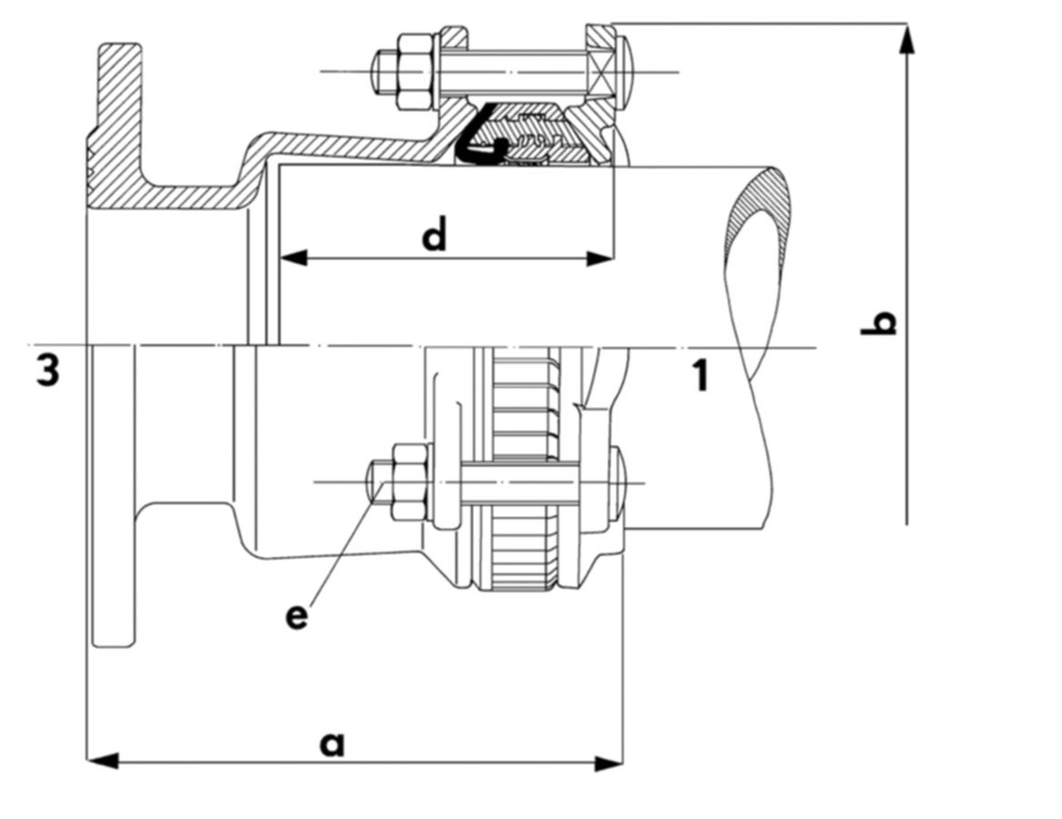 MULTI/JOINT 3057 E-Stück - längskraftschlüssig, Multi/Fikser