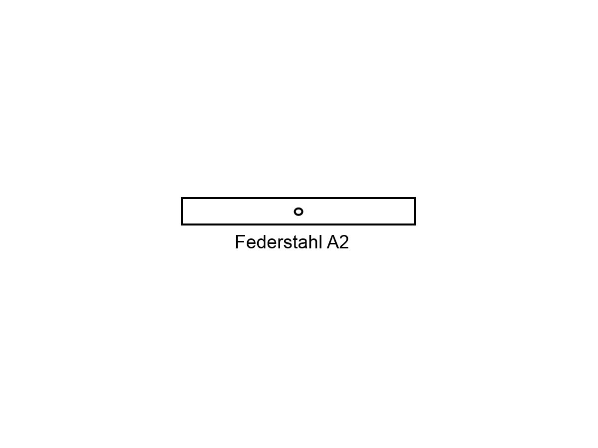 Welleternit Federstahl, Stahl A2 - 180 x 20 x 2 mm