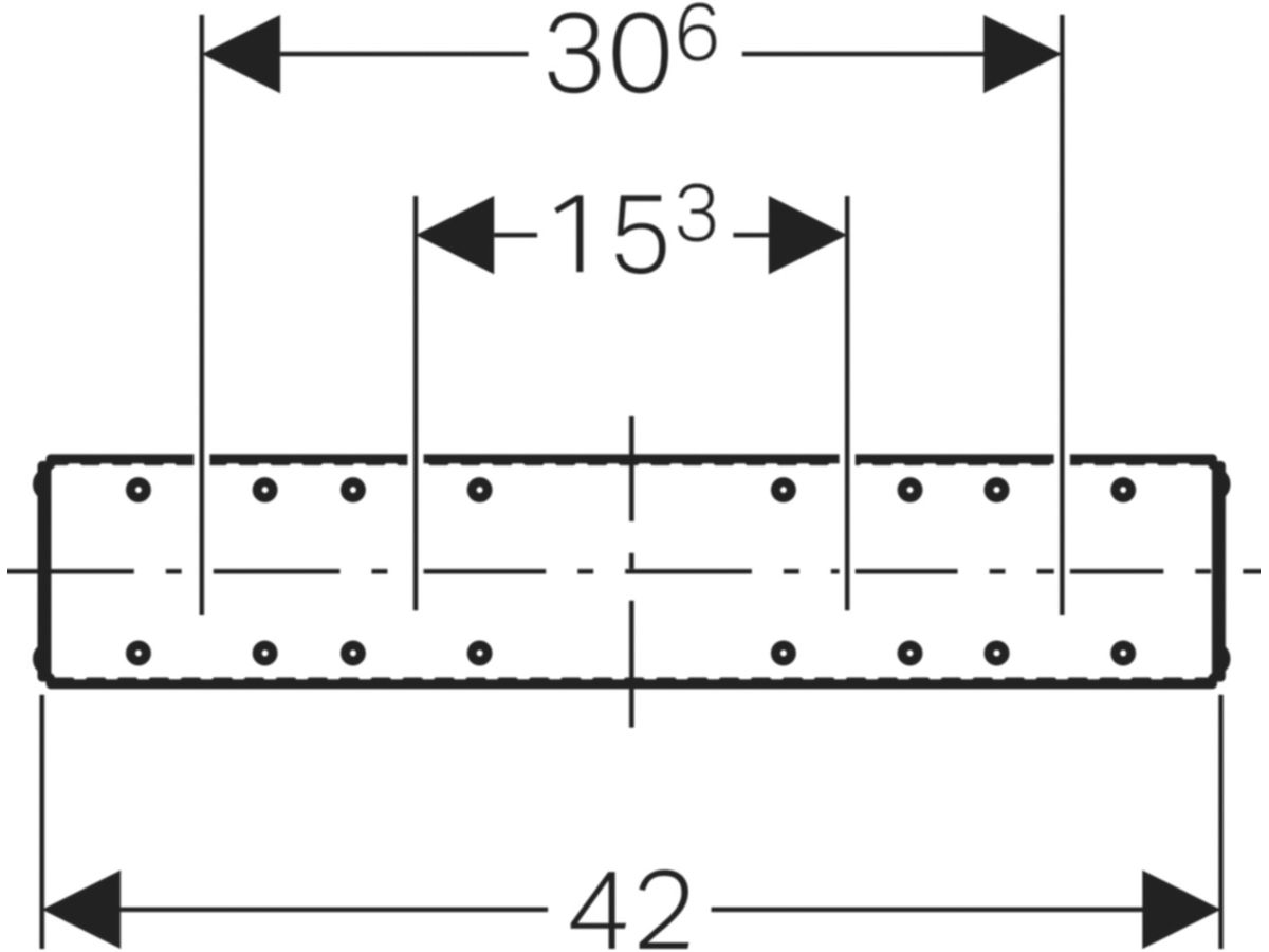 Geberit Duofix-Armaturenplatte - für GIS-UP-Absperrventile