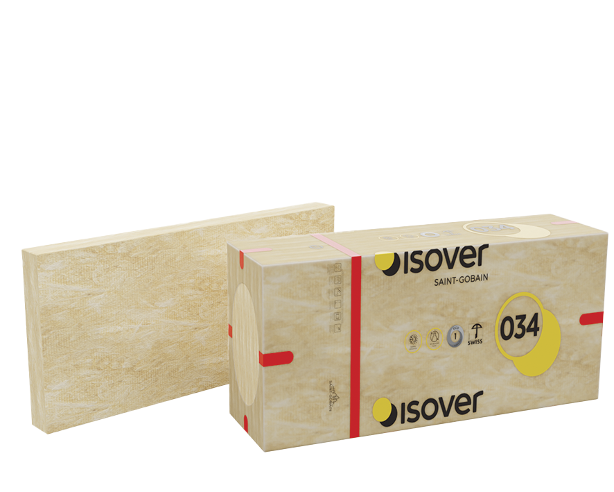 Isover-Kerndämmplatten PBM 034 - Halbsteife Platten, wasserabweisend